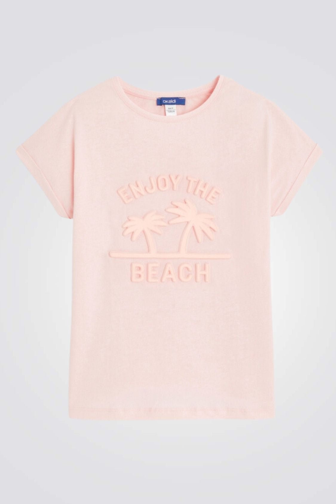 OKAIDI - טישירט הדפס בצבע ורוד לילדות - MASHBIR//365