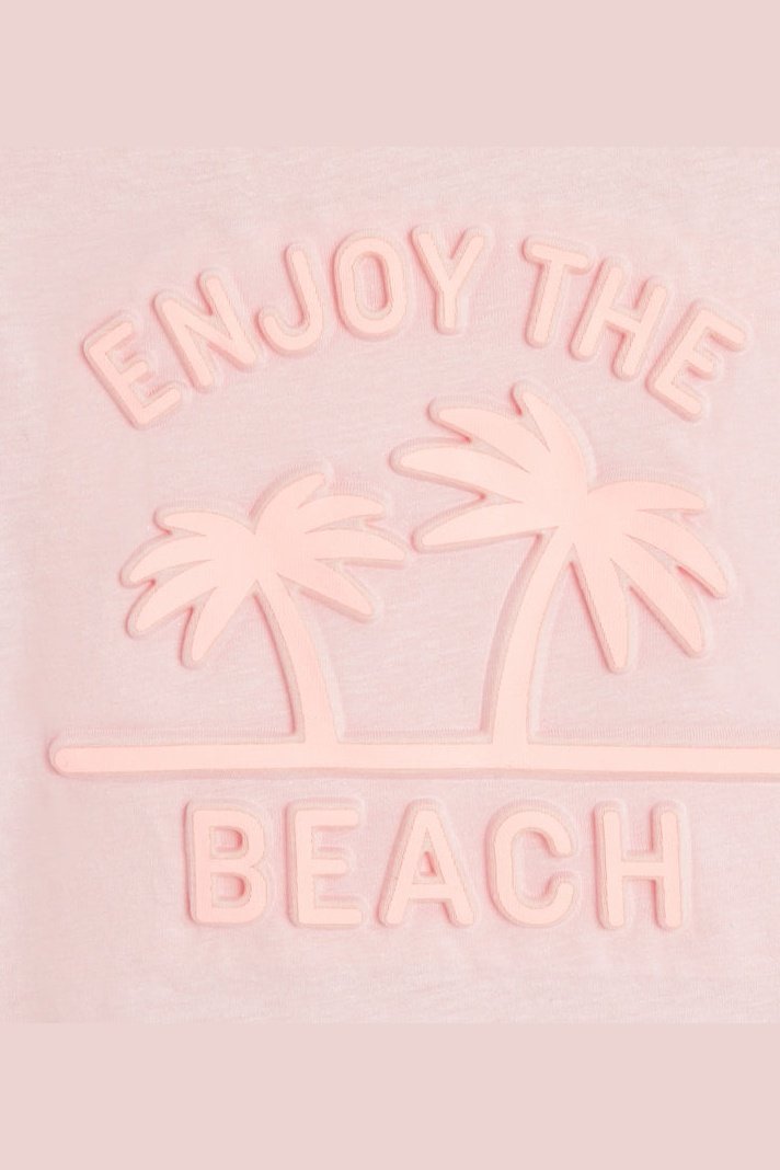 OKAIDI - טישירט הדפס בצבע ורוד לילדות - MASHBIR//365