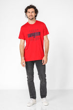 Tommy Hilfiger - טישירט הדפס גרפי בצבע אדום - MASHBIR//365