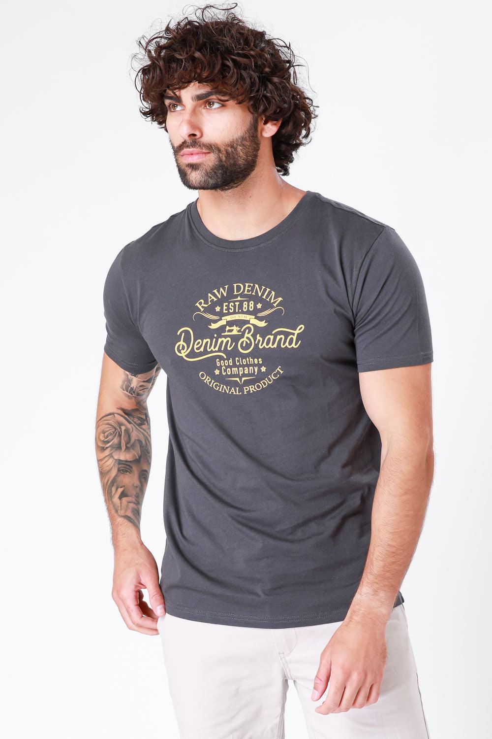 SCORCHER - טישירט הדפס גרפי בצבע אפור - MASHBIR//365