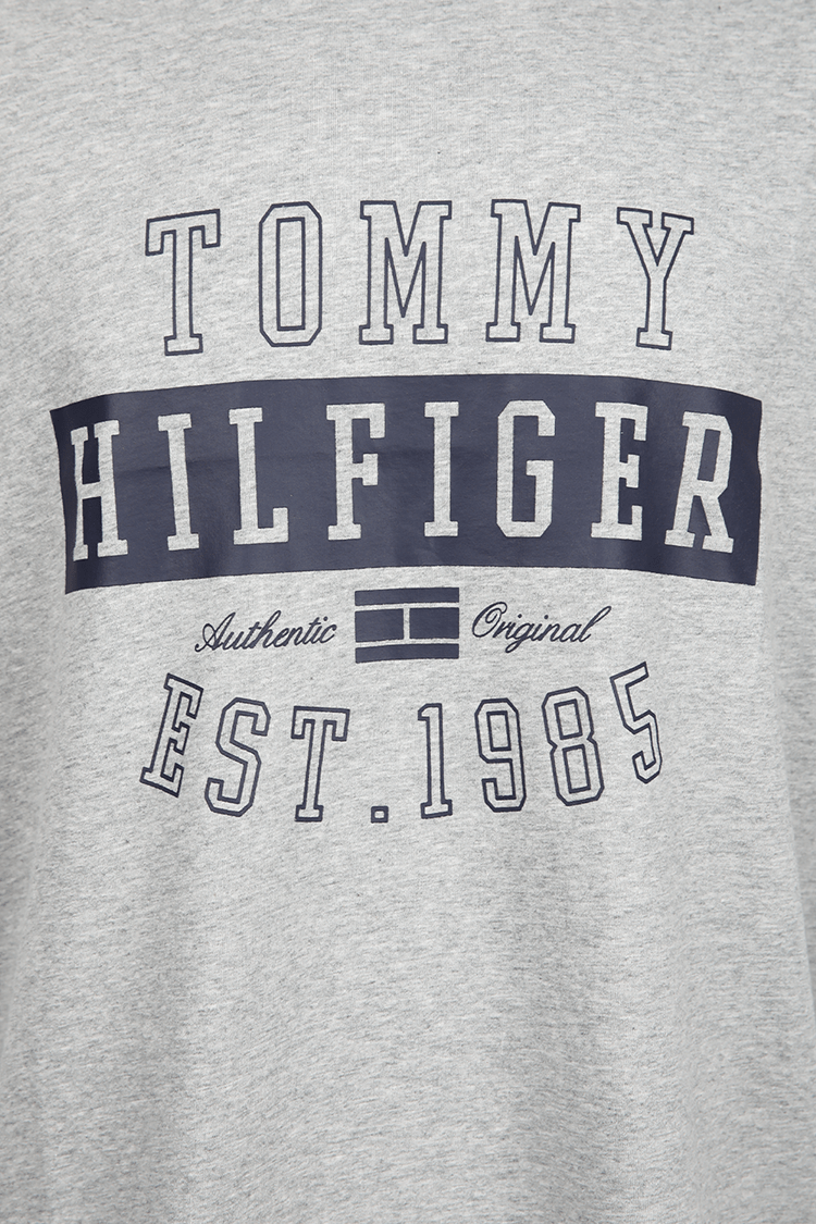 Tommy Hilfiger - טישירט הדפס גרפי בצבע אפור - MASHBIR//365