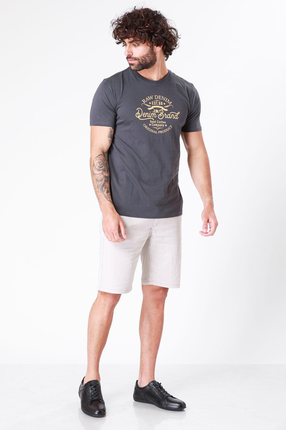 SCORCHER - טישירט הדפס גרפי בצבע אפור - MASHBIR//365