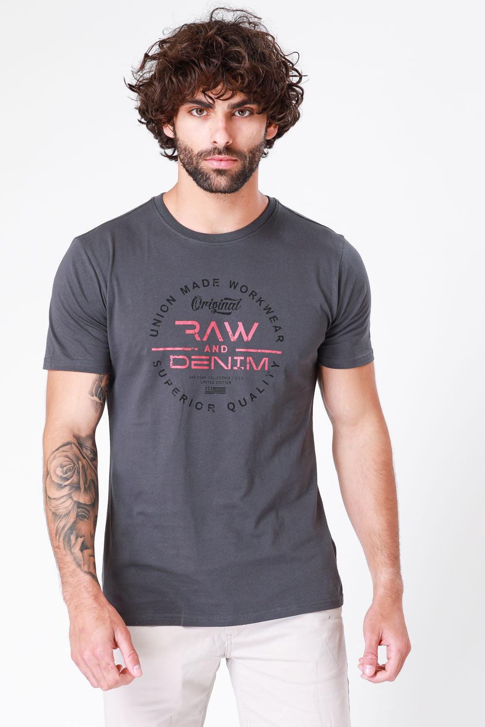 SCORCHER - טישירט הדפס גרפי בצבע אפור - MASHBIR//365