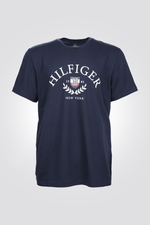 Tommy Hilfiger - טישירט הדפס גרפי בצבע נייבי - MASHBIR//365