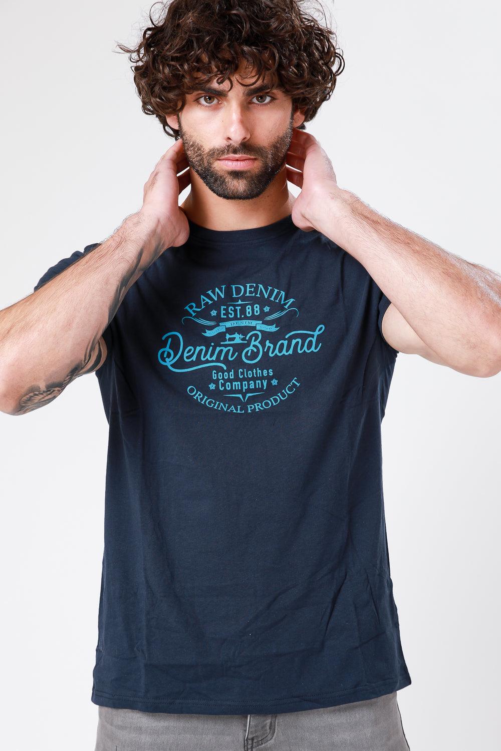 SCORCHER - טישירט הדפס גרפי בצבע נייבי - MASHBIR//365