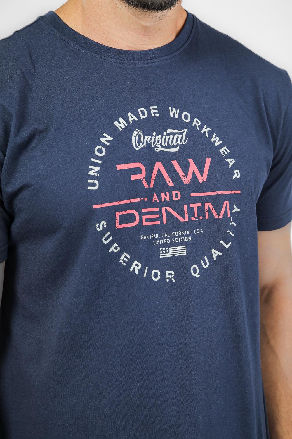 SCORCHER - טישירט הדפס גרפי בצבע נייבי - MASHBIR//365