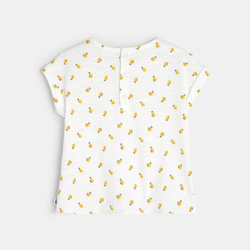 OBAIBI - טישירט הדפס לימונים צהוב לתינוקות - MASHBIR//365