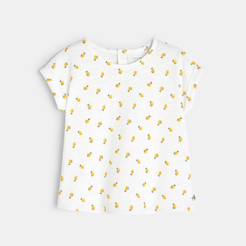 OBAIBI - טישירט הדפס לימונים צהוב לתינוקות - MASHBIR//365