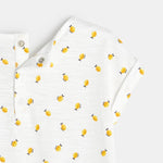 OBAIBI - טישירט הדפס לימונים צהוב לתינוקות - MASHBIR//365