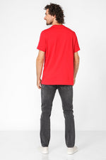 Tommy Hilfiger - טישירט הדפס לוגו בצבע אדום - MASHBIR//365