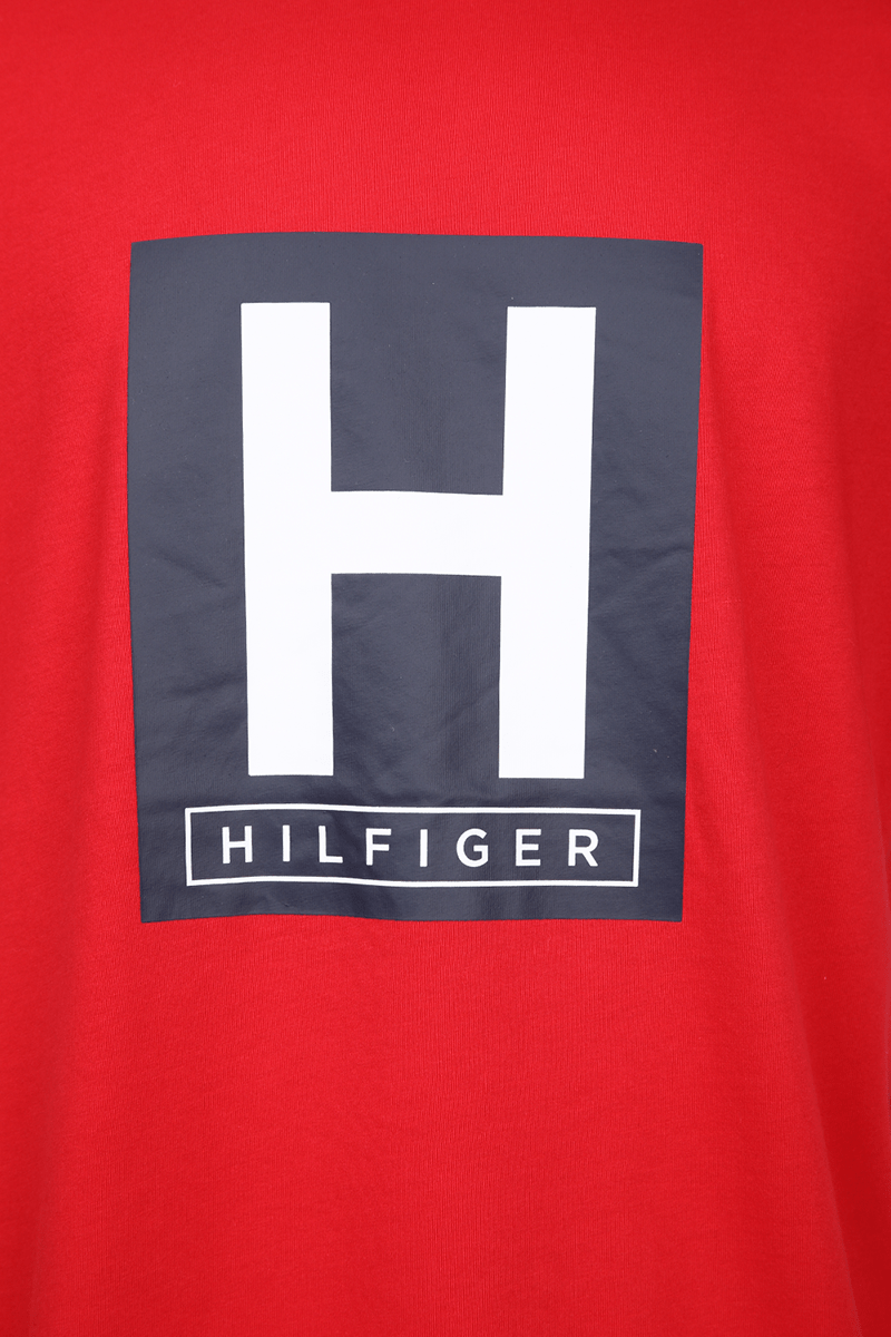 Tommy Hilfiger - טישירט הדפס לוגו בצבע אדום - MASHBIR//365