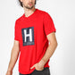 Tommy Hilfiger - טישירט הדפס לוגו בצבע אדום - MASHBIR//365 - 1