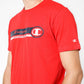 CHAMPION - טישירט הדפס לוגו לגבר בצבע אדום - MASHBIR//365 - 5