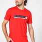CHAMPION - טישירט הדפס לוגו לגבר בצבע אדום - MASHBIR//365 - 1