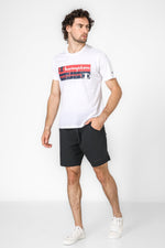 CHAMPION - טישירט הדפס לוגו לגבר בצבע לבן - MASHBIR//365