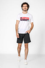 CHAMPION - טישירט הדפס לוגו לגבר בצבע לבן - MASHBIR//365