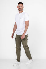 SCORCHER - טישירט HENLEY בצבע לבן - MASHBIR//365