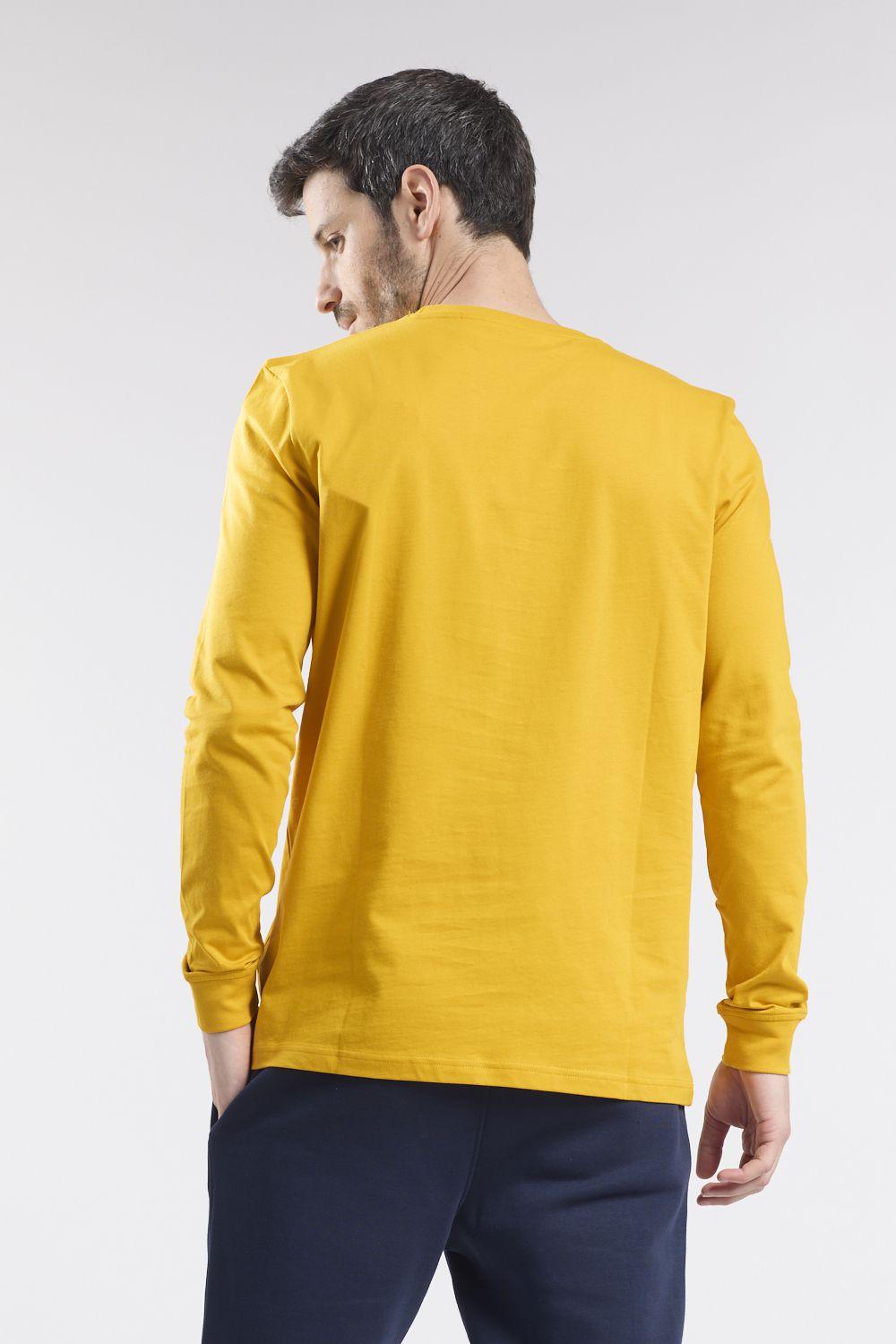 NAUTICA - טישירט צהובה עם לוגו רקום - MASHBIR//365