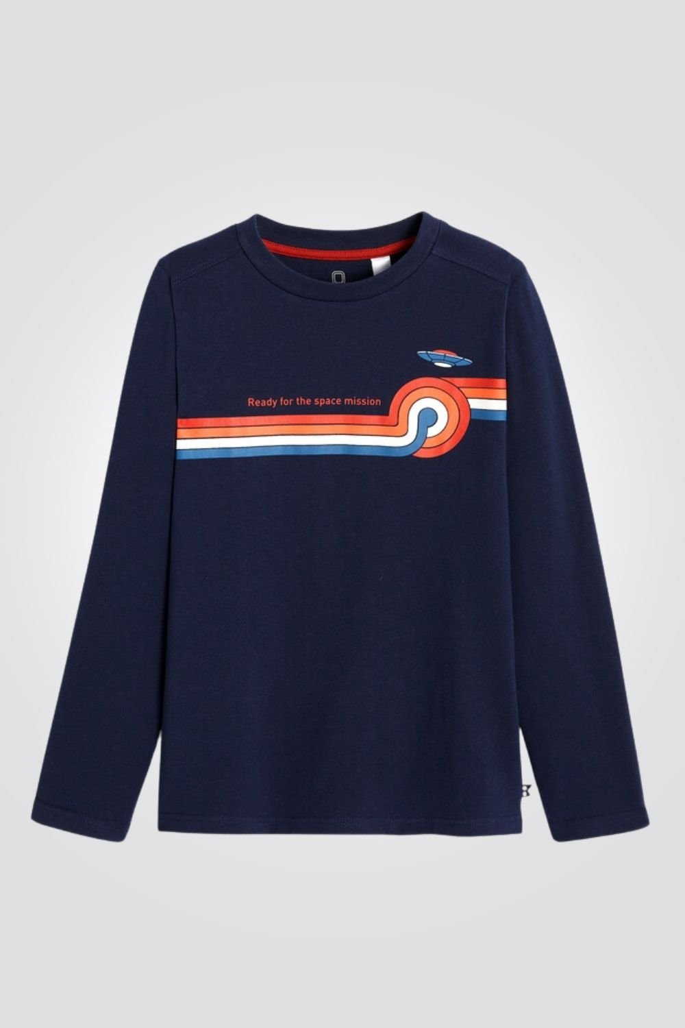 OKAIDI - טישירט ילדים בצבע כחול עם שרוולים ארוכים והדפס - MASHBIR//365