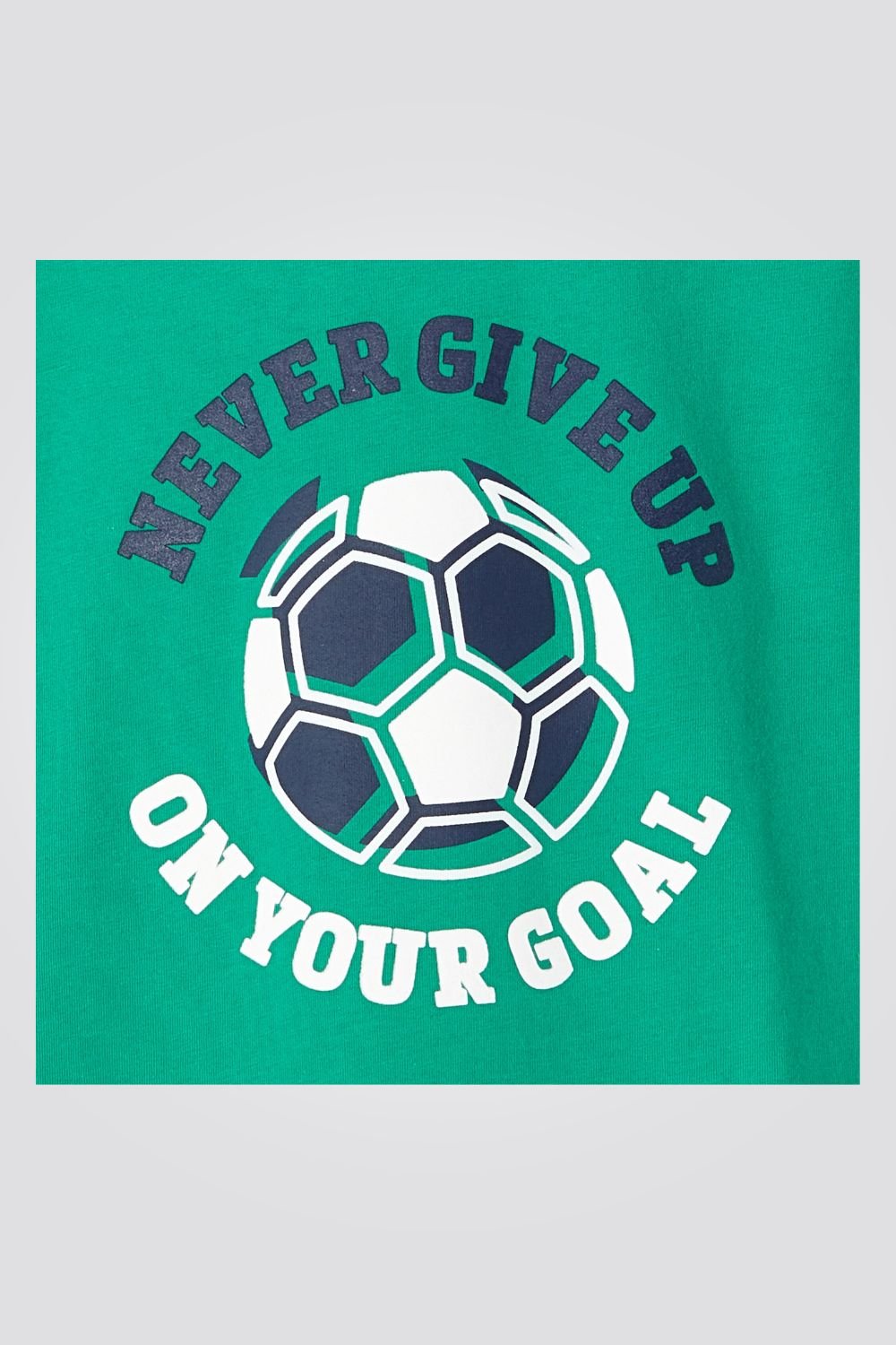 OKAIDI - טישירט ילדים שרוול ארוך ירוק עם הדפס כדורגל - MASHBIR//365