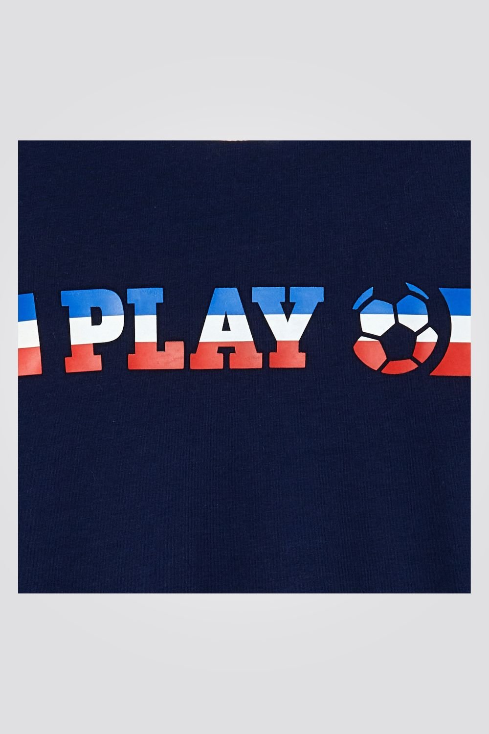 OKAIDI - טישירט ילדים שרוול ארוך כחולה עם הדפס כדורגל - MASHBIR//365