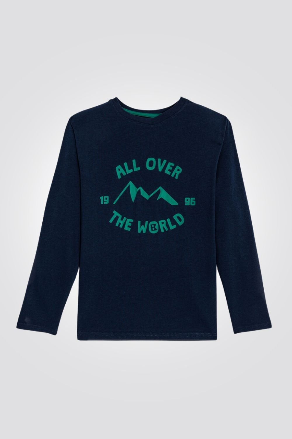 OKAIDI - טישירט ילדים כחולה עם שרוולים ארוכים - MASHBIR//365