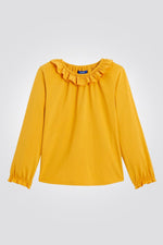 OKAIDI - טישירט ילדות שרוול ארוך בצהוב - MASHBIR//365