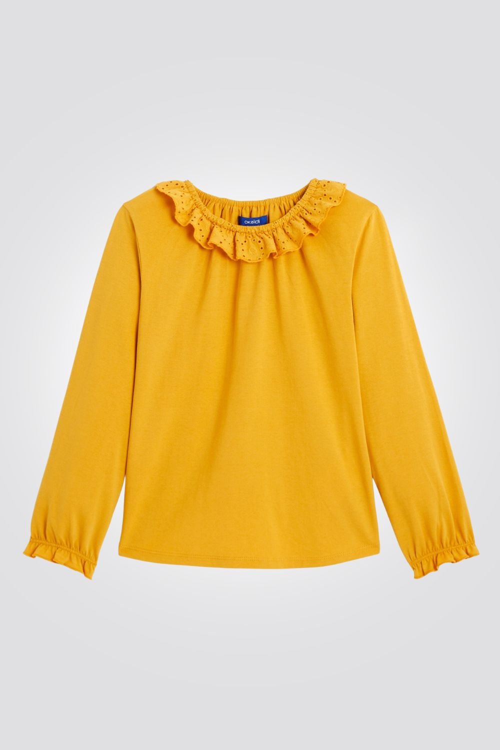 OKAIDI - טישירט ילדות שרוול ארוך בצהוב - MASHBIR//365