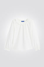 OKAIDI - טישירט ילדות שרוול ארוך בלבן - MASHBIR//365