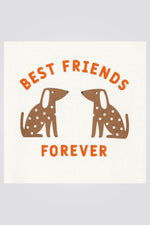 OKAIDI - טישירט ילדות שרוול ארוך הדפס כלבים חומים על רקע לבן - MASHBIR//365