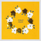 OKAIDI - טישירט ילדות שרוול ארוך צהובה עם הדפס זר פרחים - MASHBIR//365 - 2