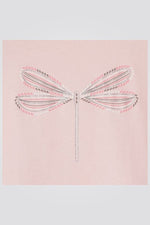 OKAIDI - טישירט ילדות שרוול ארוך ורוד עם הדפס שפירית - MASHBIR//365