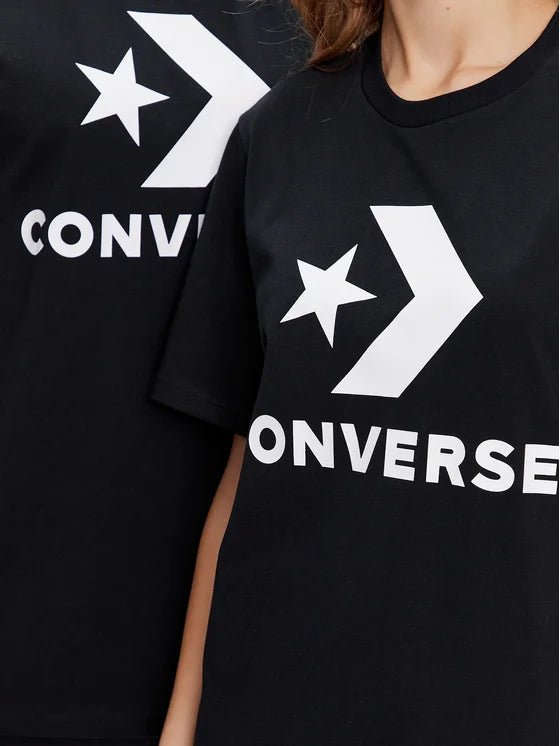 CONVERSE - טישירט יוניסקס CENTER FRONT LARGE בצבע שחור - MASHBIR//365