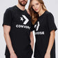 CONVERSE - טישירט יוניסקס CENTER FRONT LARGE בצבע שחור - MASHBIR//365 - 1