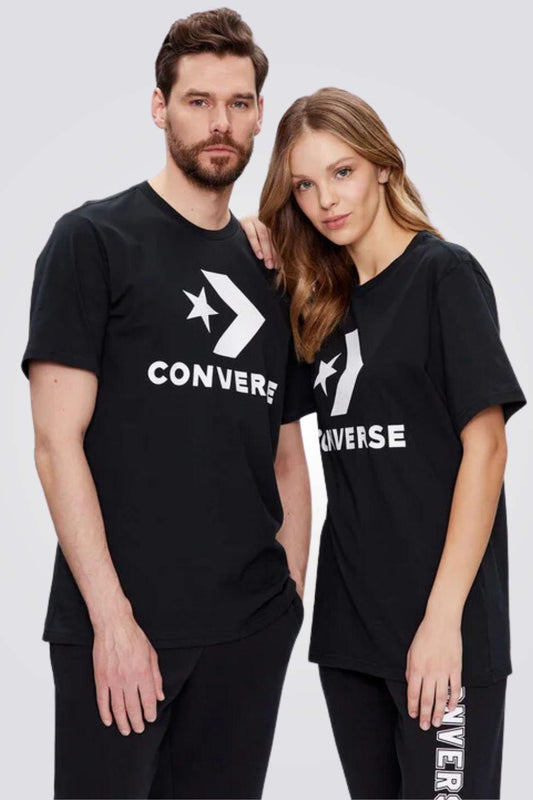 CONVERSE - טישירט יוניסקס CENTER FRONT LARGE בצבע שחור - MASHBIR//365