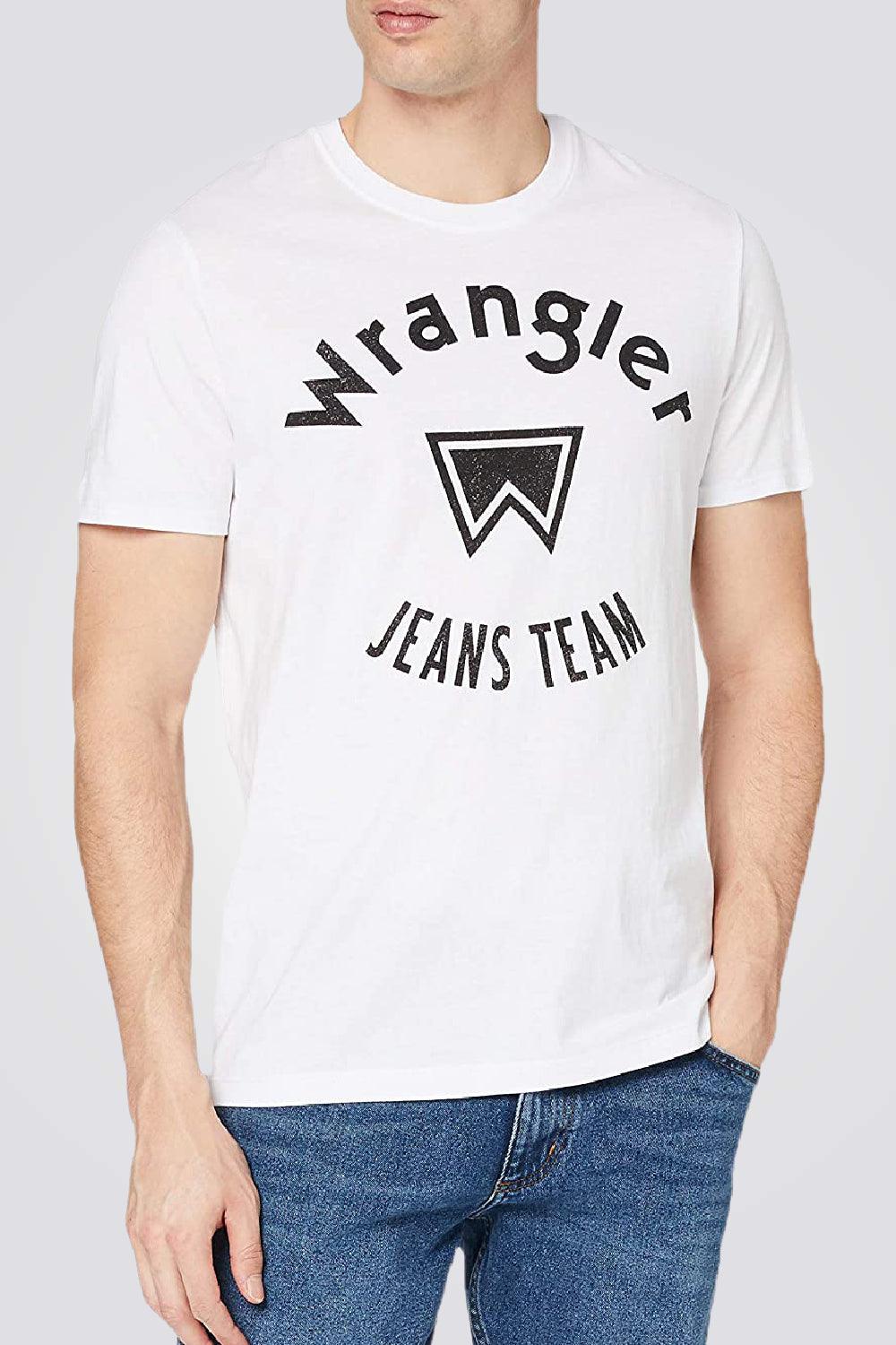 WRANGLER - טישירט JEANS TEAM TEE בצבע לבן - MASHBIR//365