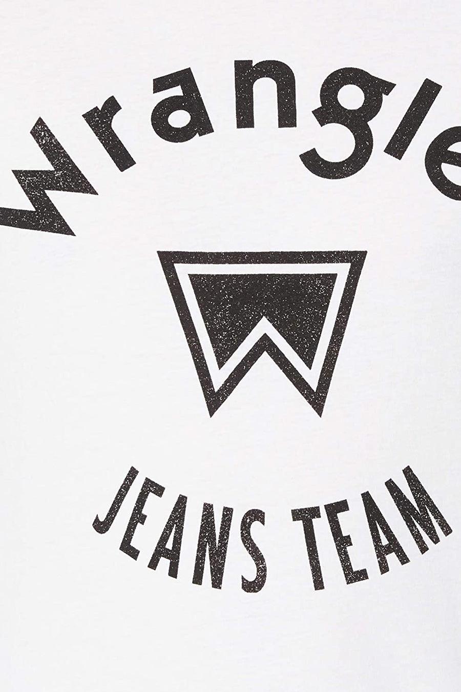 WRANGLER - טישירט JEANS TEAM TEE בצבע לבן - MASHBIR//365