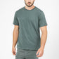 DELTA - טישירט קצרה צאוורון עגול לגבר בצבע ירוק - MASHBIR//365 - 1