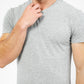 DELTA - טישירט קצרה צאוורון V לגבר בצבע אפור - MASHBIR//365 - 3