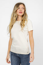 KENNETH COLE - טישירט קצרה בצבע קרם - MASHBIR//365