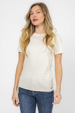 KENNETH COLE - טישירט קצרה בצבע קרם - MASHBIR//365