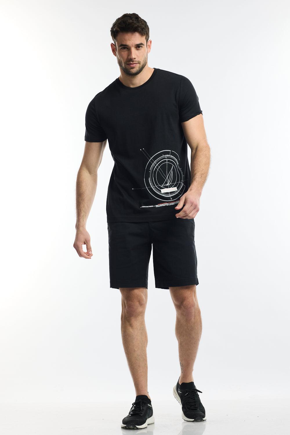 NAUTICA - טישירט קצרה בצבע שחור - MASHBIR//365