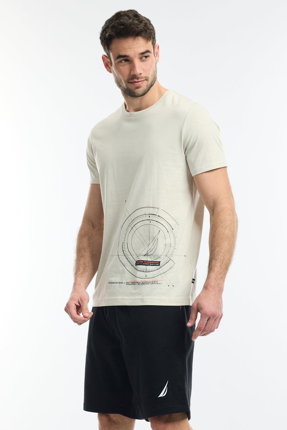 NAUTICA - טישירט קצרה בצבע STONE - MASHBIR//365