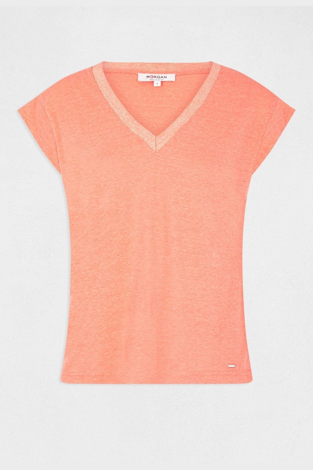MORGAN - טישירט קצרה בצבע כתום - MASHBIR//365