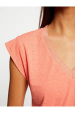 MORGAN - טישירט קצרה בצבע כתום - MASHBIR//365