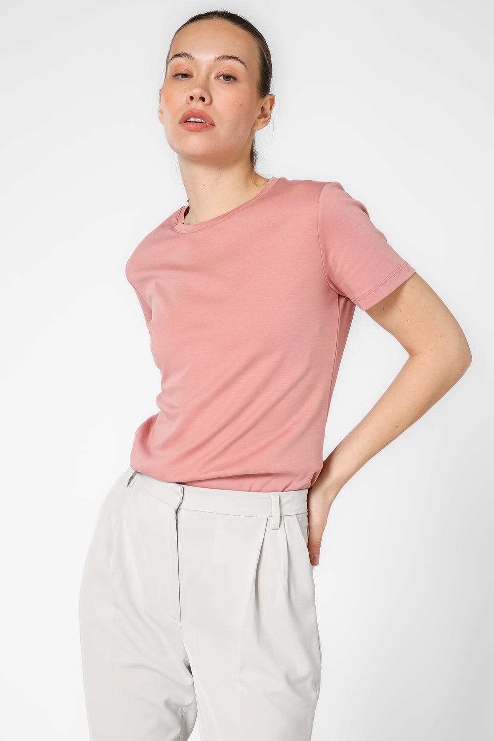 KENNETH COLE - טישירט קצרה בצבע ורוד - MASHBIR//365