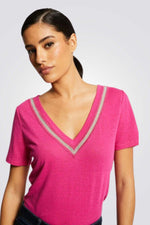 MORGAN - טישירט קצרה בצבע ורוד - MASHBIR//365