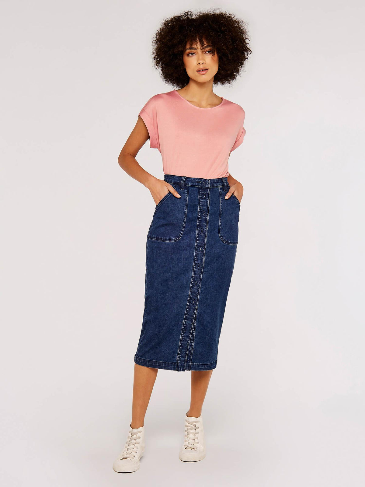 APRICOT - טישירט קצרה בצבע ורוד - MASHBIR//365