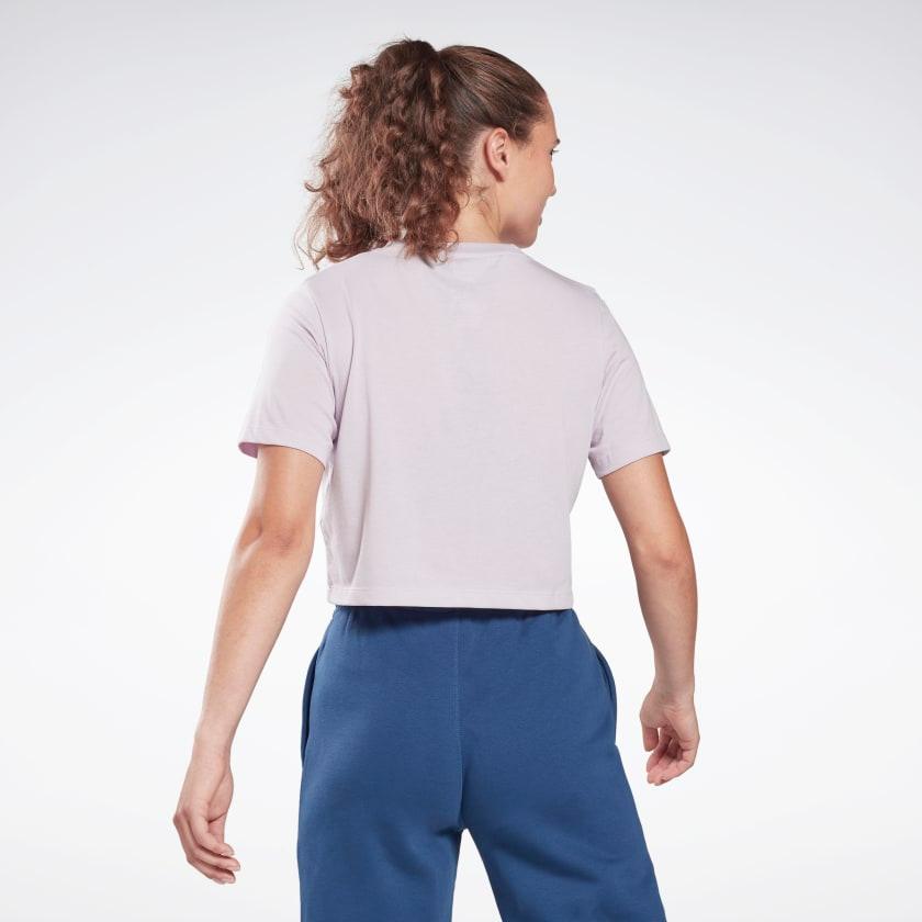 REEBOK - טישירט קצרה BL Crop Tee צבע לילך - MASHBIR//365