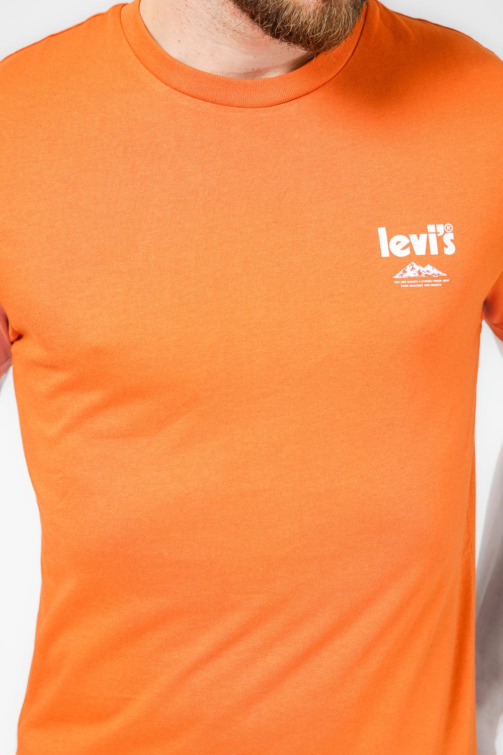 LEVI'S - טישירט קצרה BURNT ORAN צבע כתום - MASHBIR//365